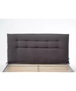 Testiera matrimoniale in tessuto trapuntato "soffy" antracite 160 cm A Buon Prezzo